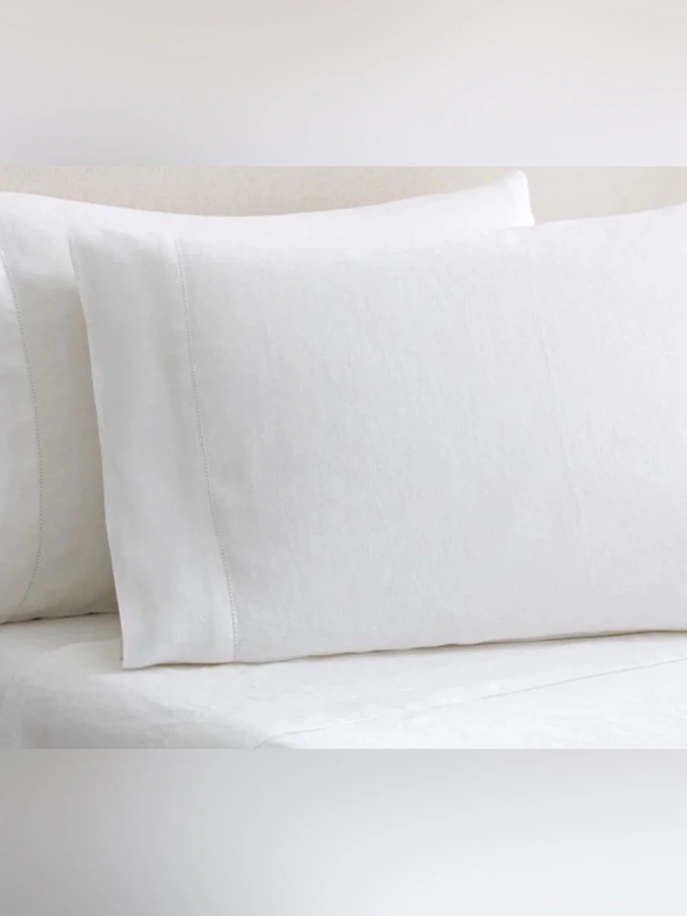Pottery Barn Belgian Flax Linen King Pillow Case ~ ( Set of 2 )